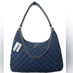 NWT, Kurt Geiger denim Quilted with Chain accent
Shoulder Bag